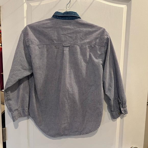 Vintage solutions original women’s button up shirt. Embroidered scarecrow fall - Picture 2 of 7